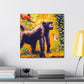 "Chimp Impressionism Scene" - Canvas