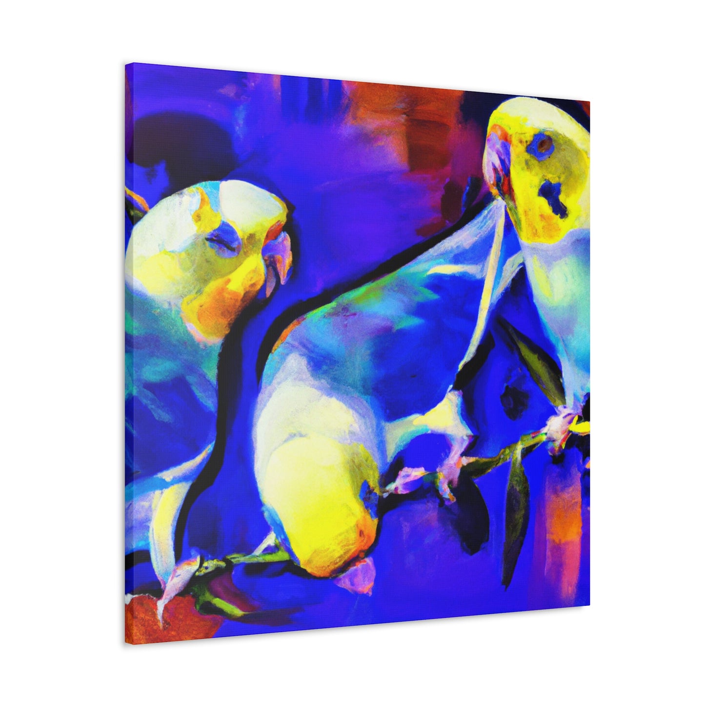 Budgies in Dreamland - Canvas