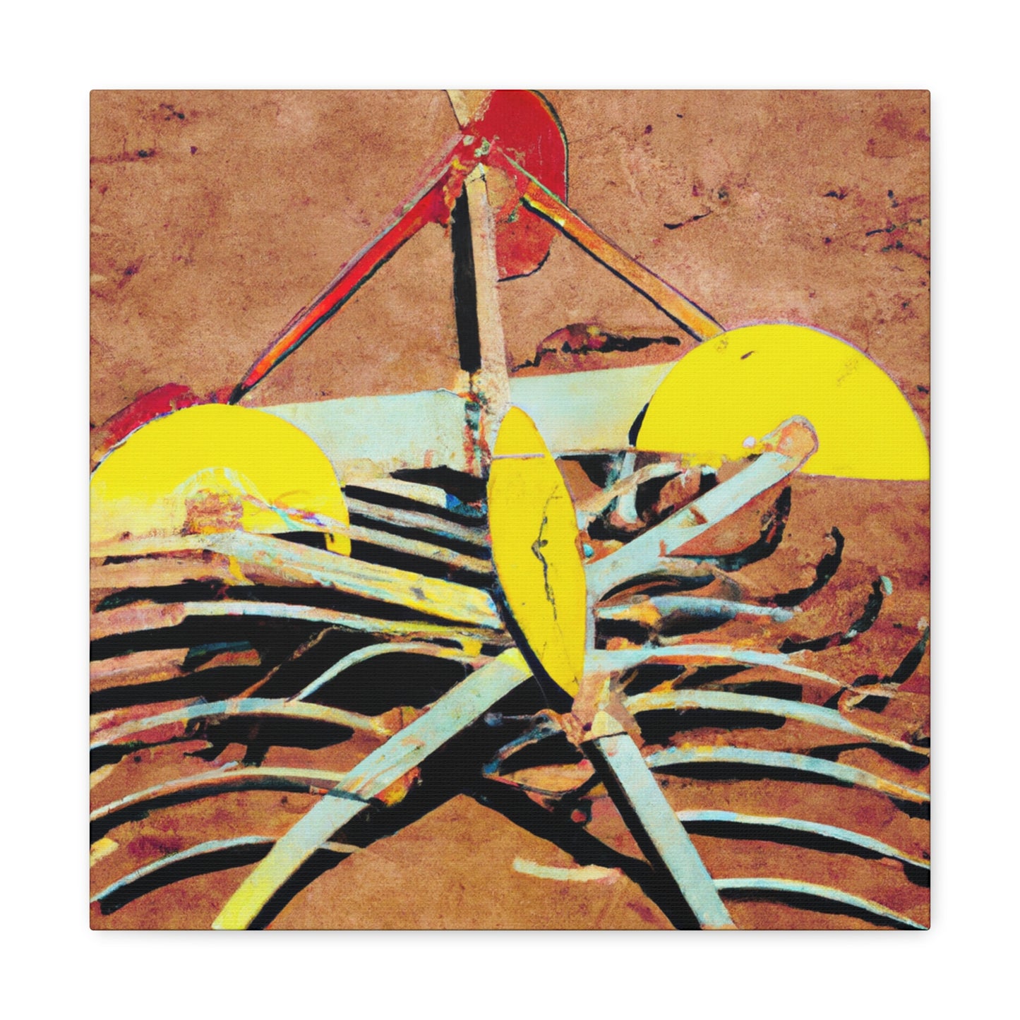 "Harnessing the Disc Harrow" - Canvas