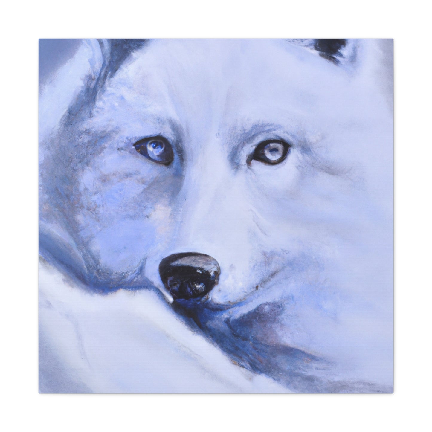 "Arctic Wolf Hyperrealism" - Canvas