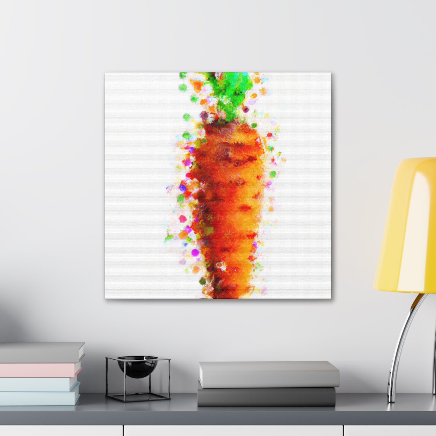 Carrots in Pointillism - Canvas