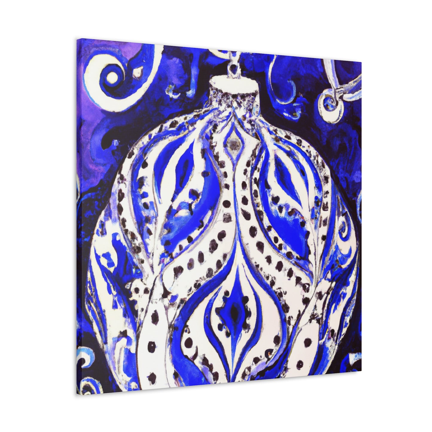 "Christmas Ornament Splendor" - Canvas