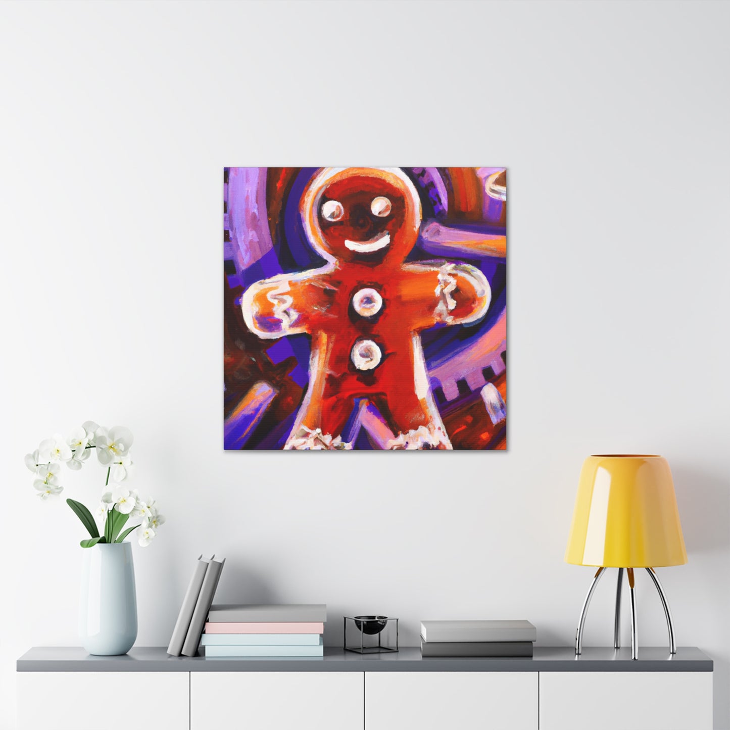 Gingerbread Man Steampunk - Canvas