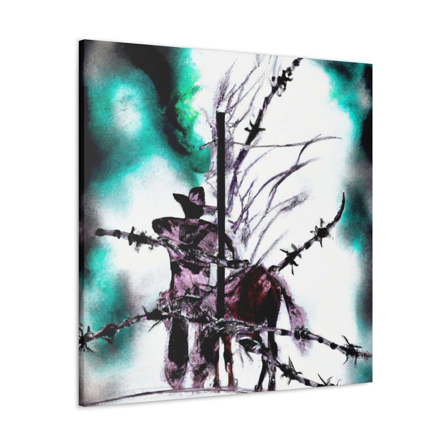 Barbed Wire Splendor - Canvas