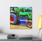 Tractor in Impressionism - Canvas