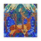 Deer amid Impressionism - Canvas