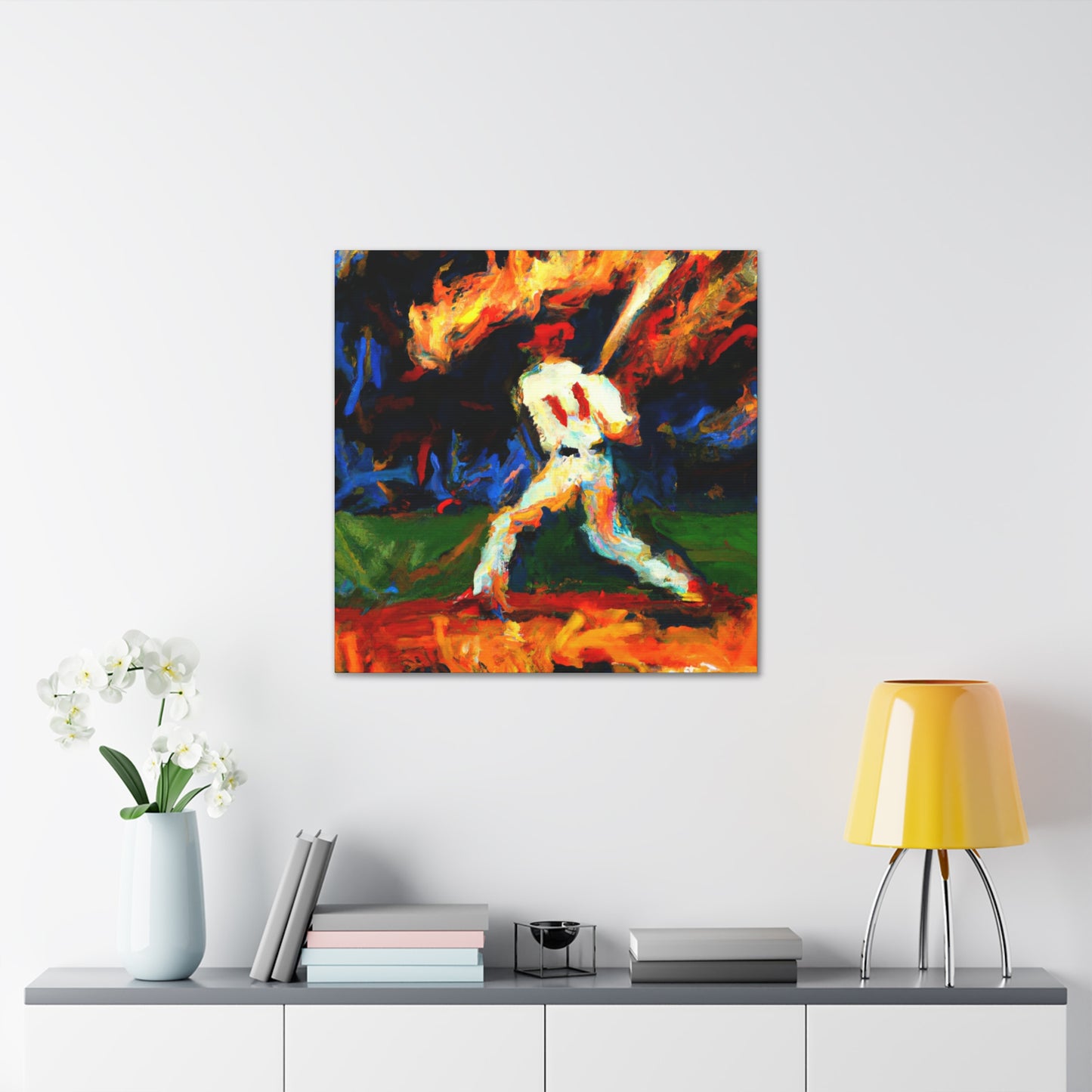 Catching a Fly Ball - Canvas