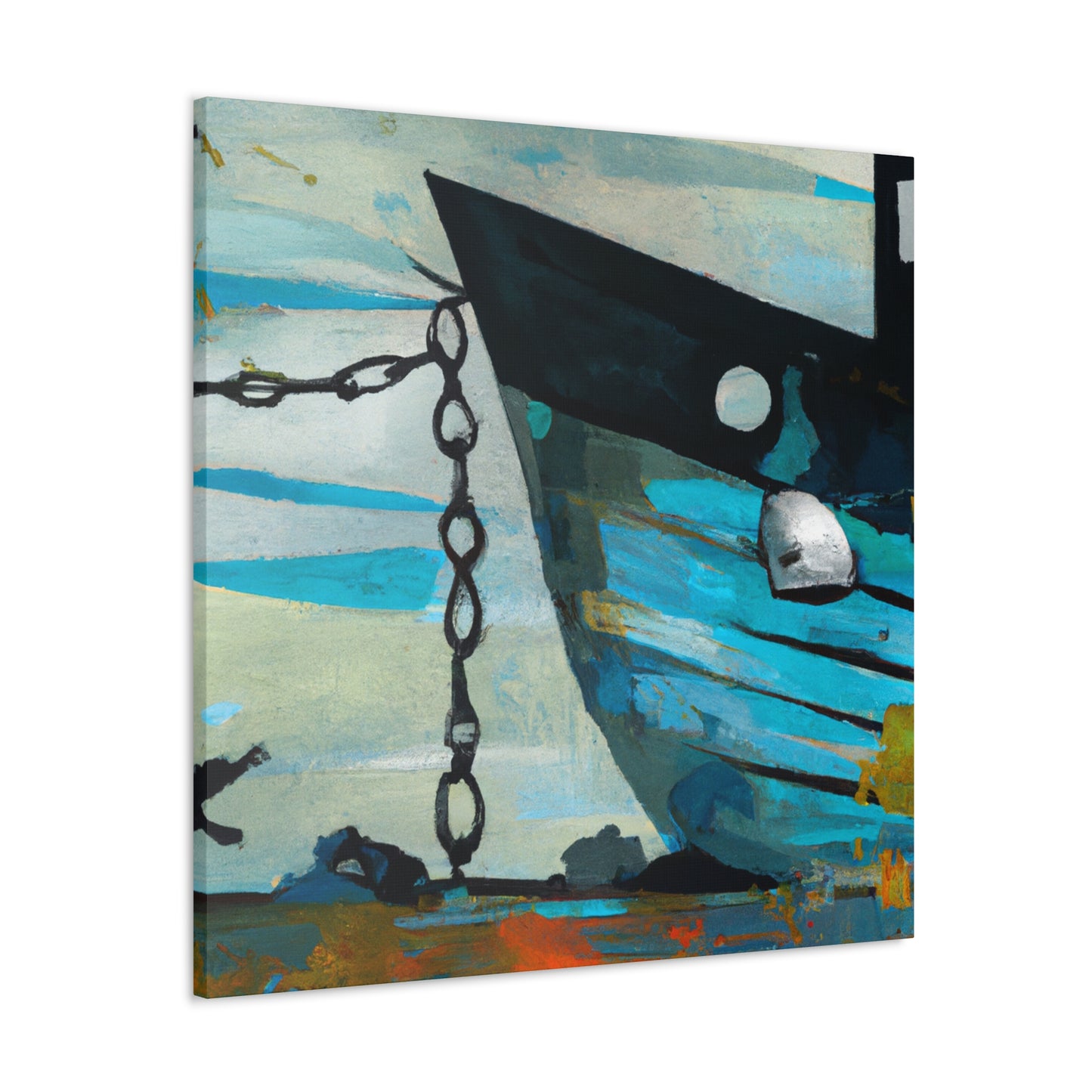 Fishing Boats At Sea - Canvas