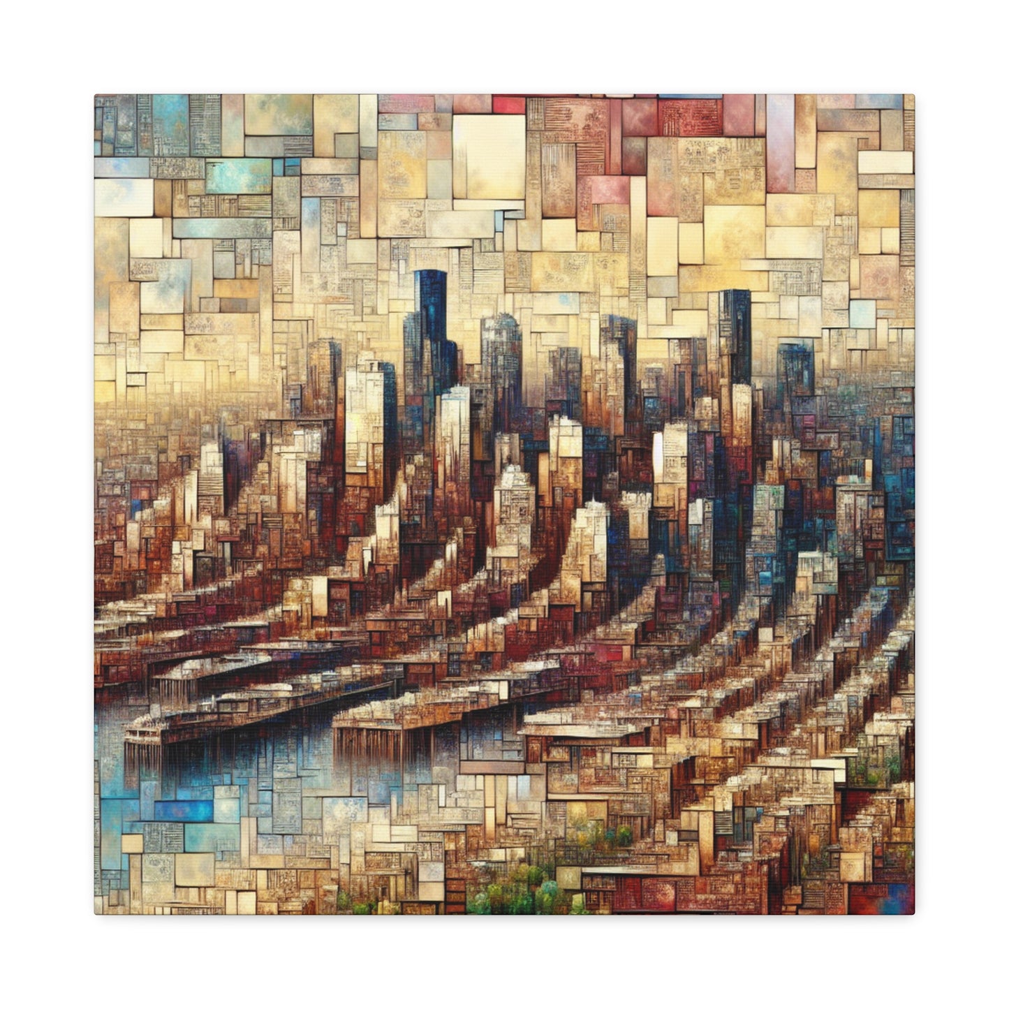 Emerald City Bluescape - Canvas