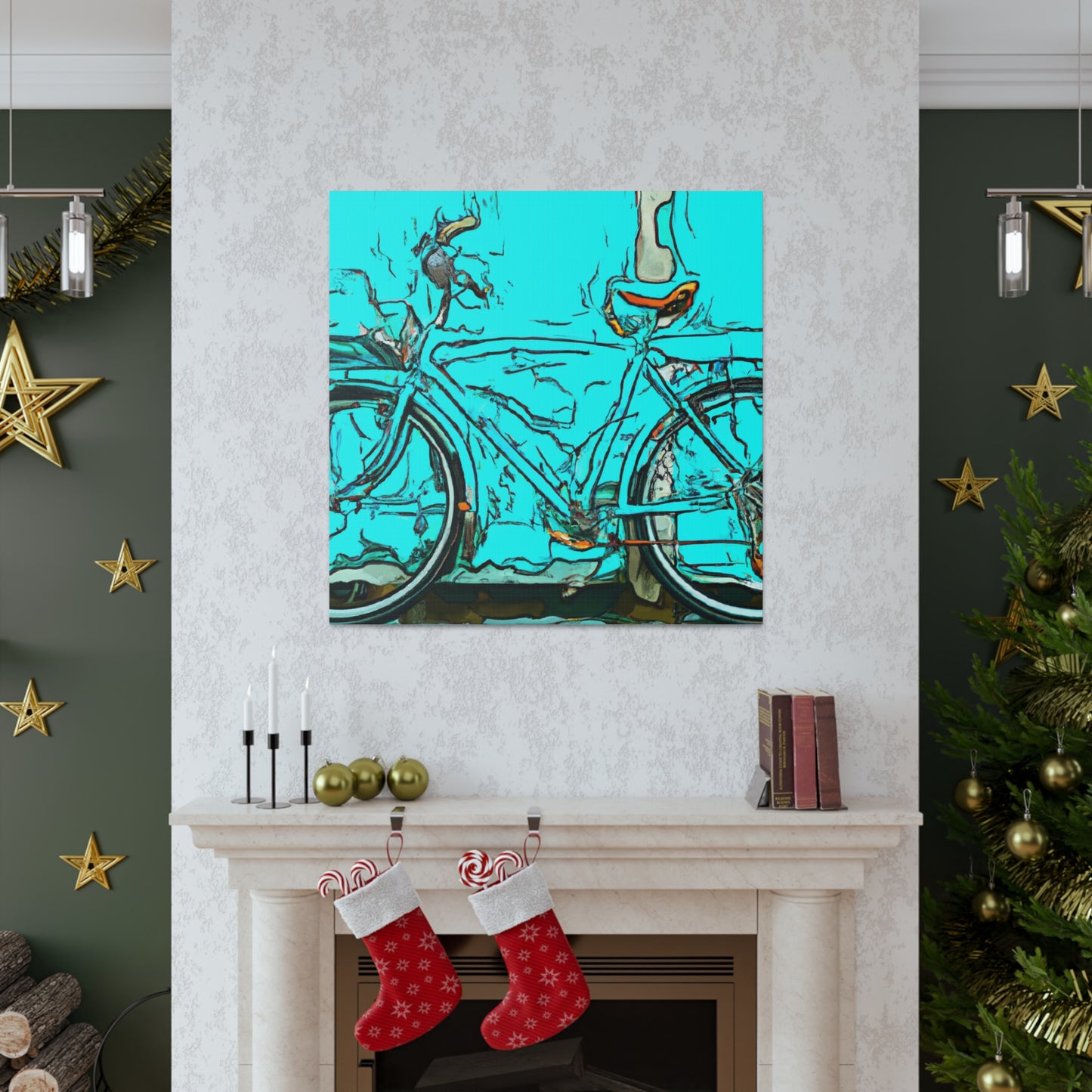 "Bicycle Through Nature's Beauty" - Canvas