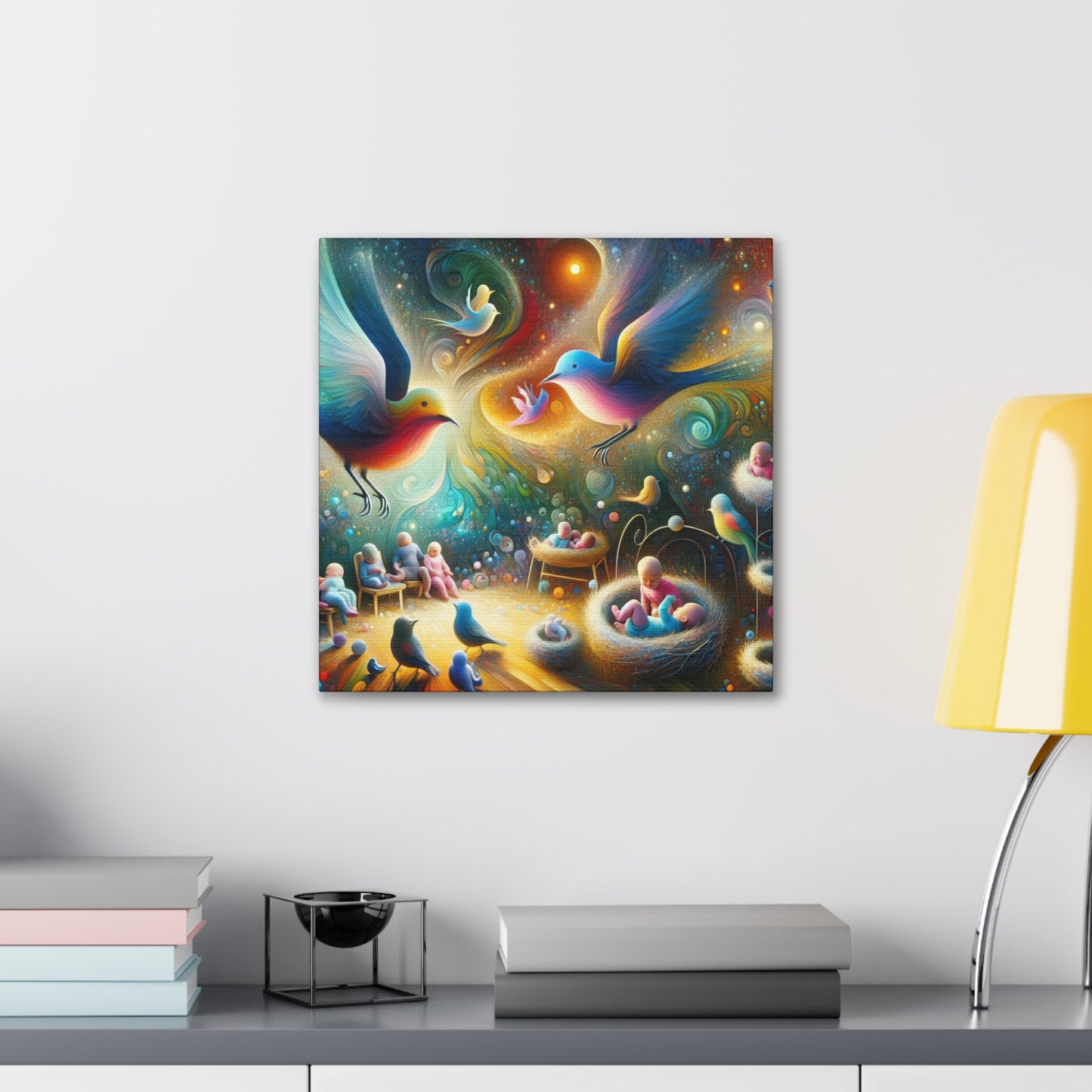 Nesting Avian Dreams. - Canvas