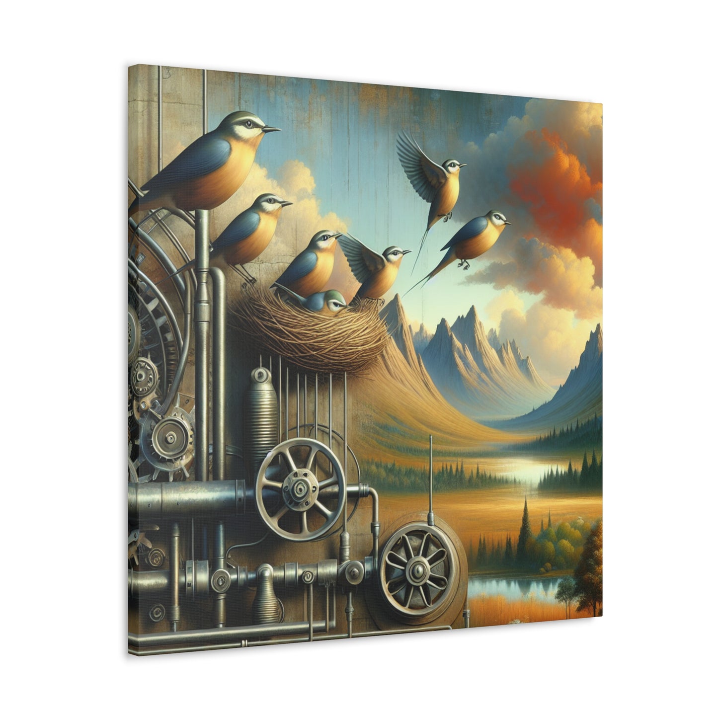 Enchanting Avian Abodes - Canvas