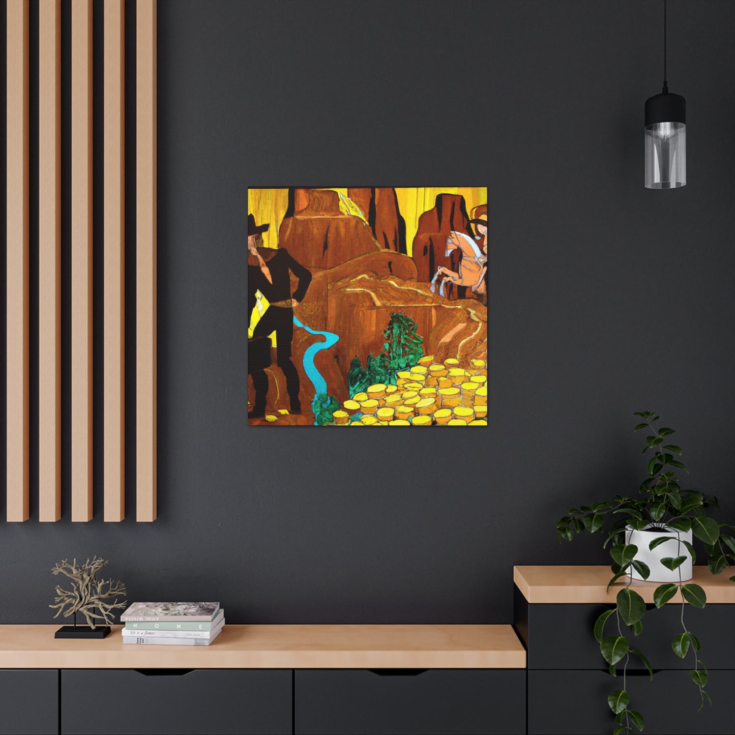 Golden Underworld Mine - Canvas