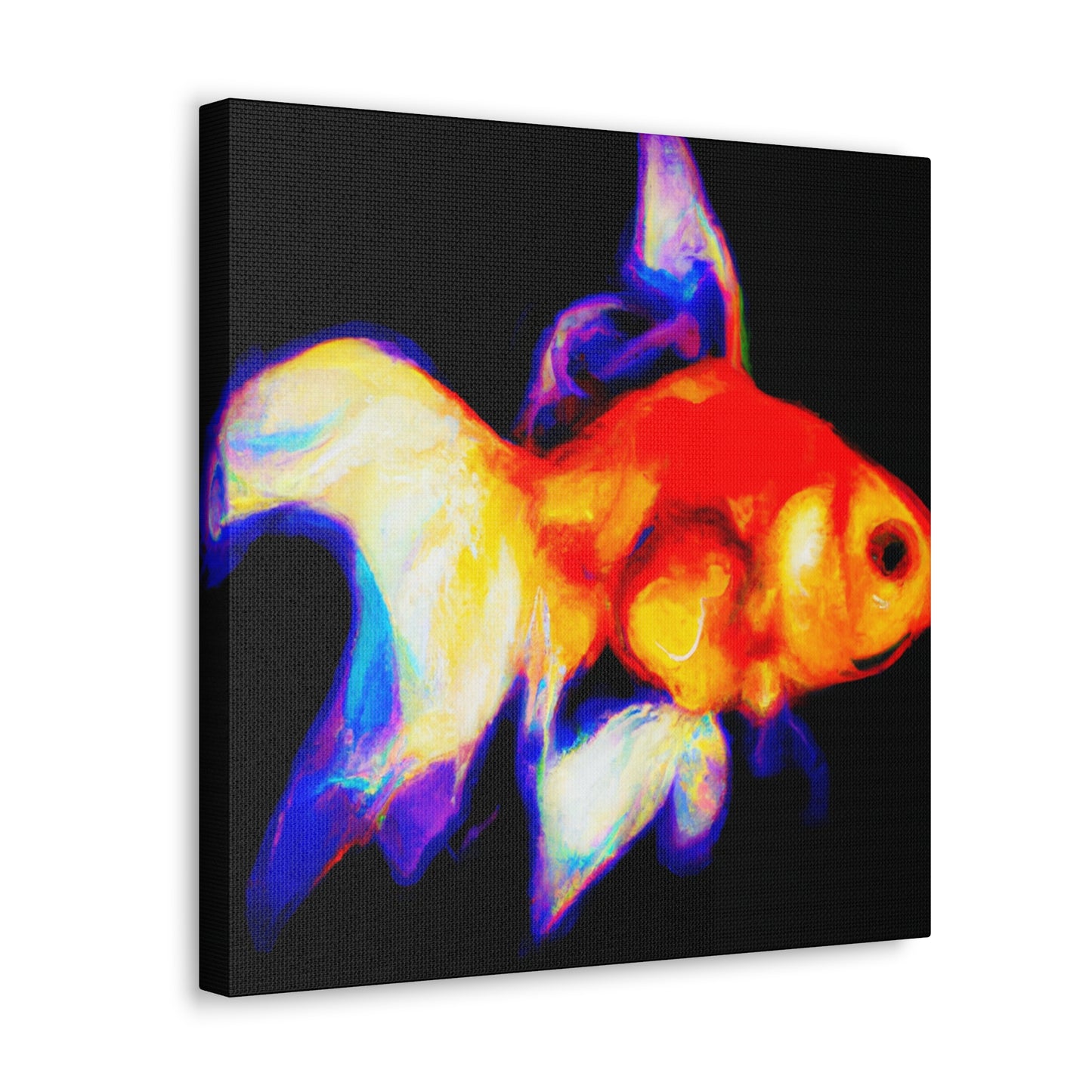 "Golden Fish Delight" - Canvas