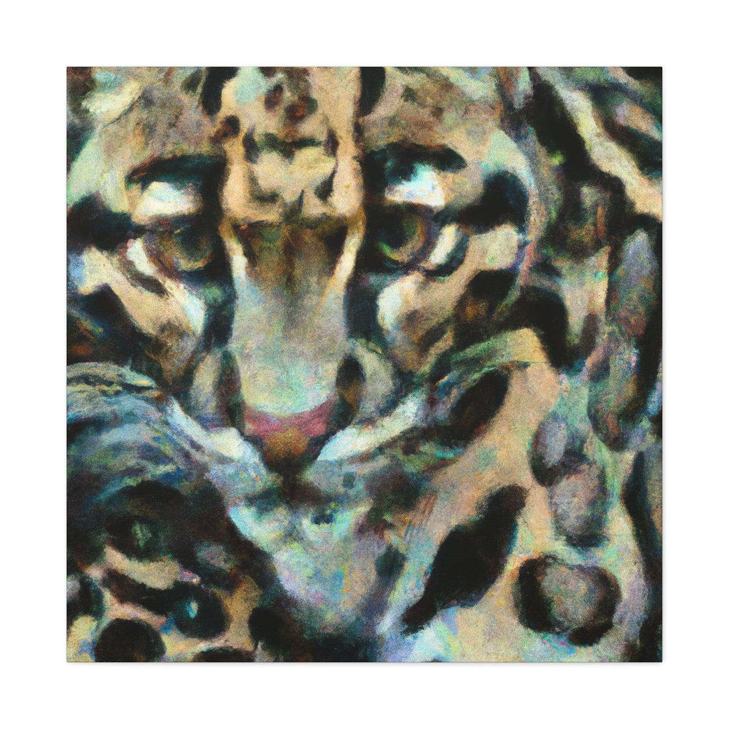 Clouded Leopard Impressionism - Canvas