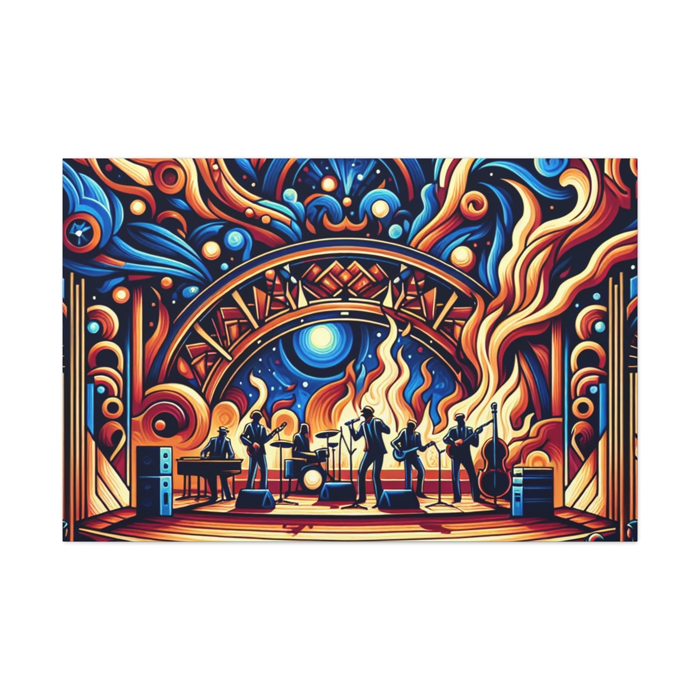 Dynamic Jazz Serenade - Canvas