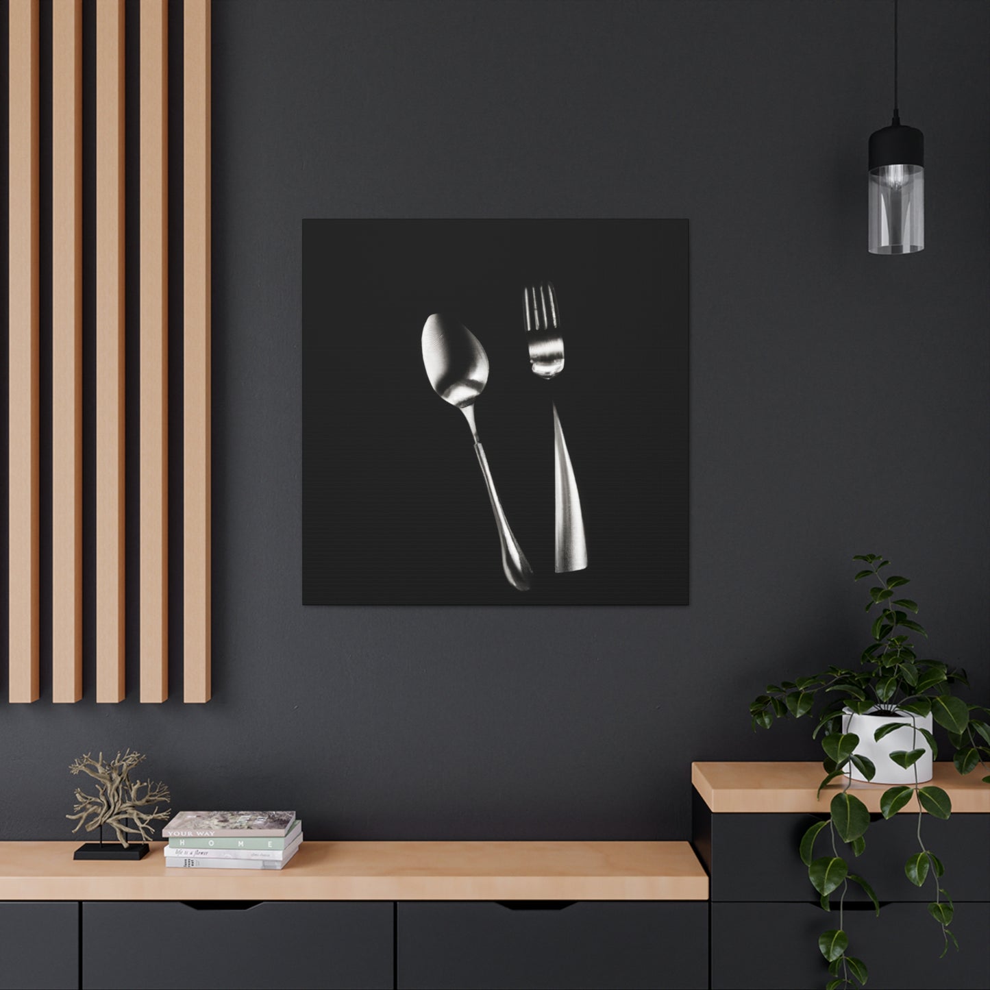 "Silverware in Simplicity" - Canvas