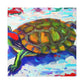 "Turtle's Coppery Shell" - Canvas