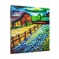 Farmhouse Expressionism Dream - Canvas