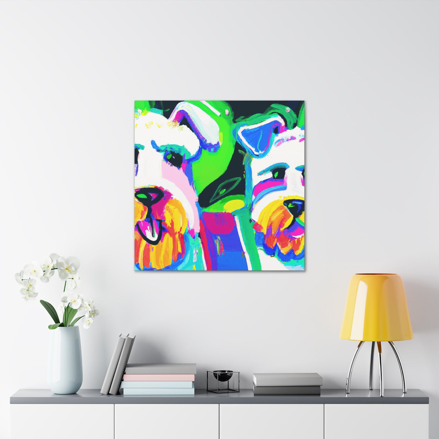 Maltese Majesty Abstraction - Canvas