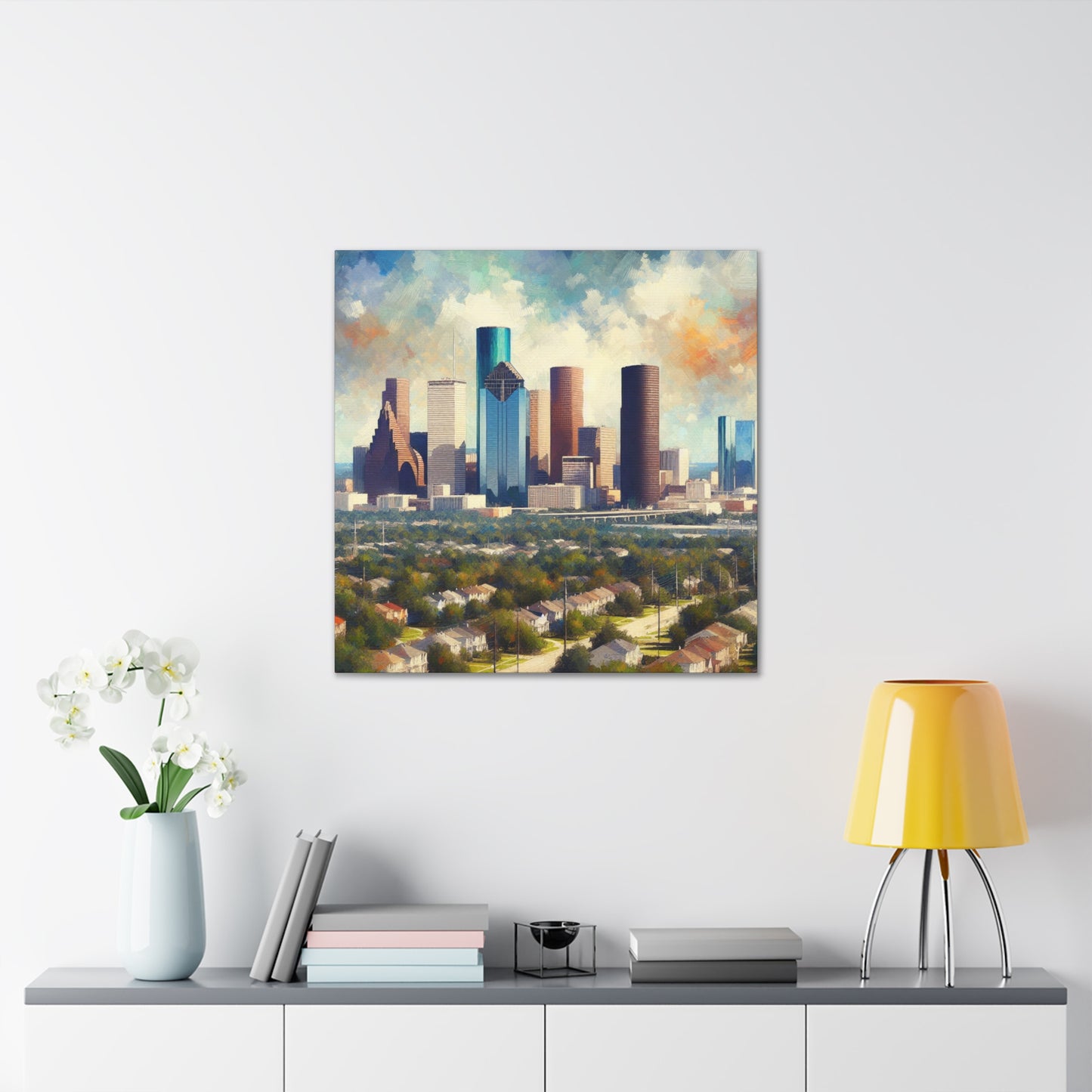 "Houston Huescape Majesty" - Canvas