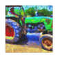 Tractor in Impressionism - Canvas