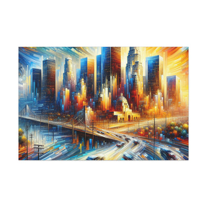 "Enigmatic L.A. Reverie" - Canvas