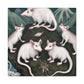 Opossum in Rococo Style - Canvas