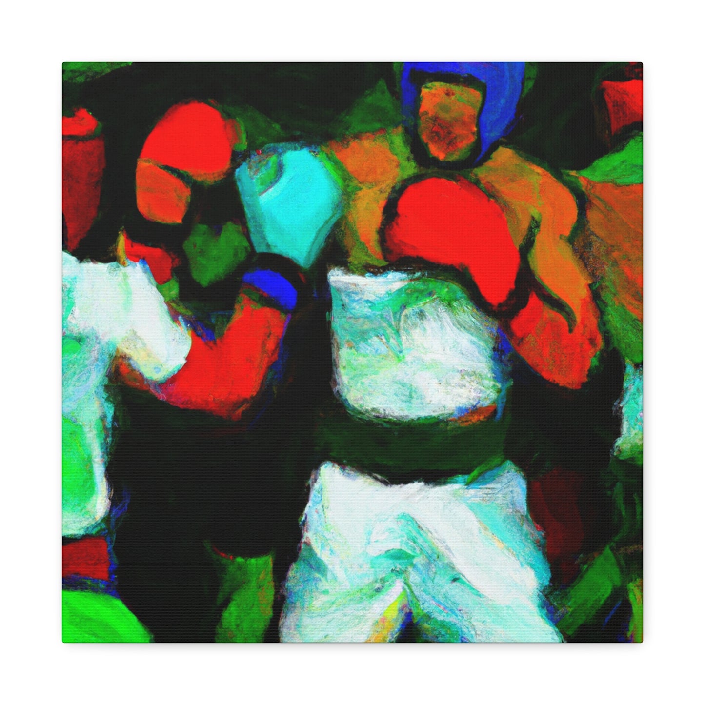 Boxing at Dusk. - Canvas