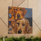 "Golden Retriever Wonderland" - Canvas