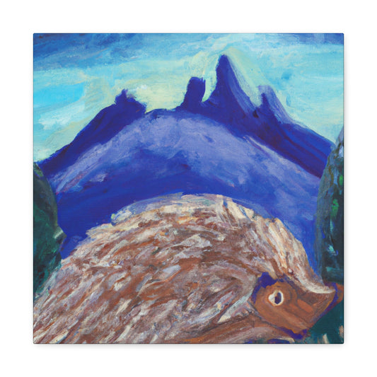 Hedgehog in Expressionism - Canvas