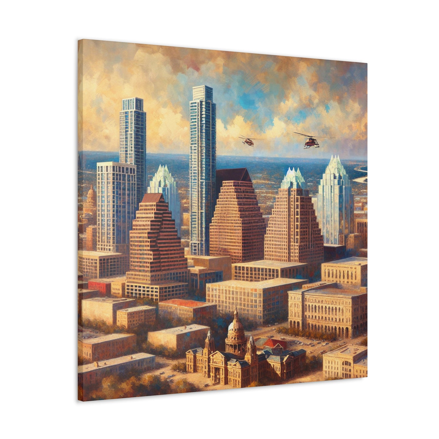 "Vibrant Austin Reverie" - Canvas