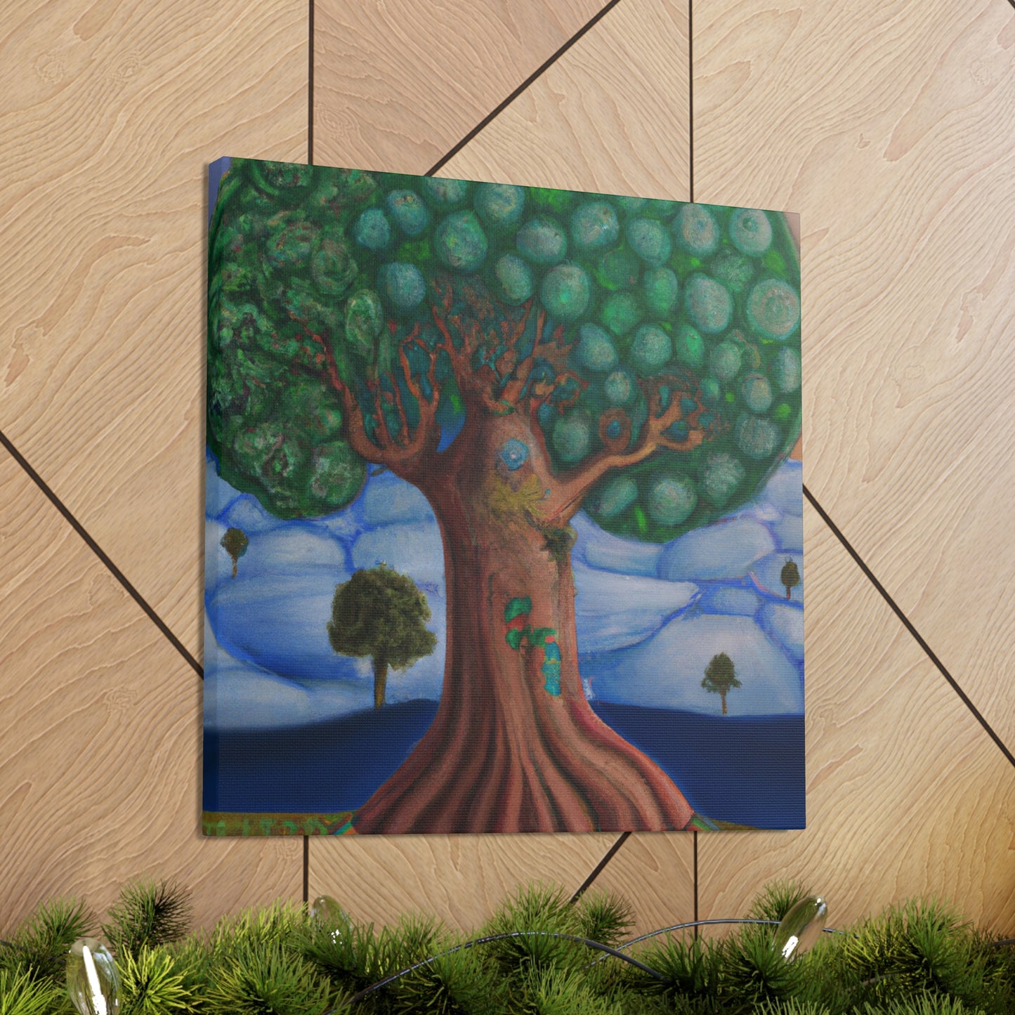 "Oak Tree in Dreamscape" - Canvas