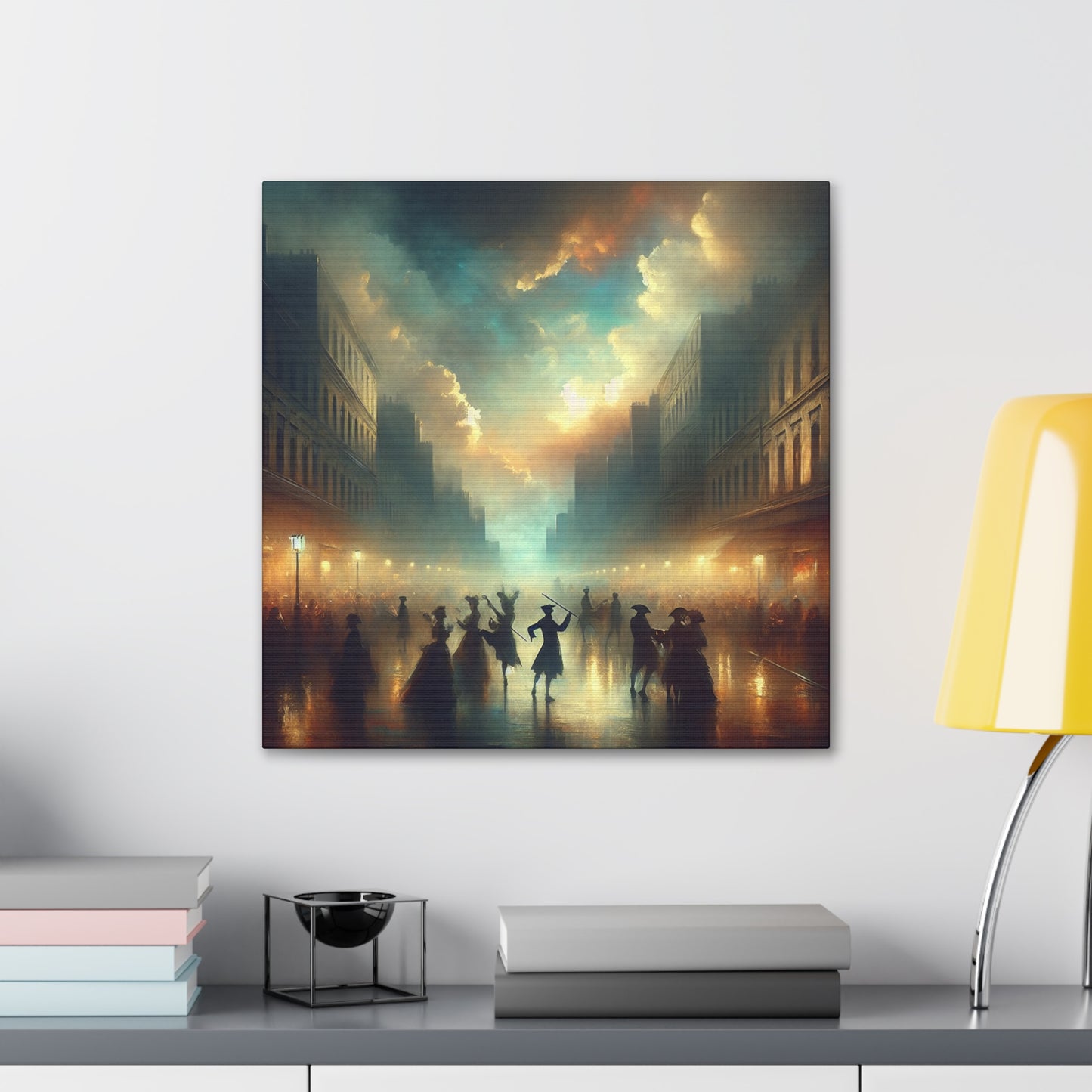 "Enchanting Street Serenade" - Canvas