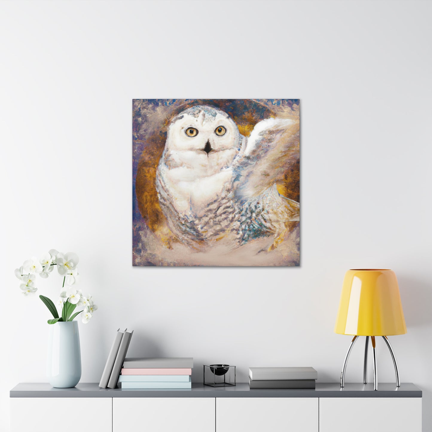 Snowy Owl Serenity - Canvas