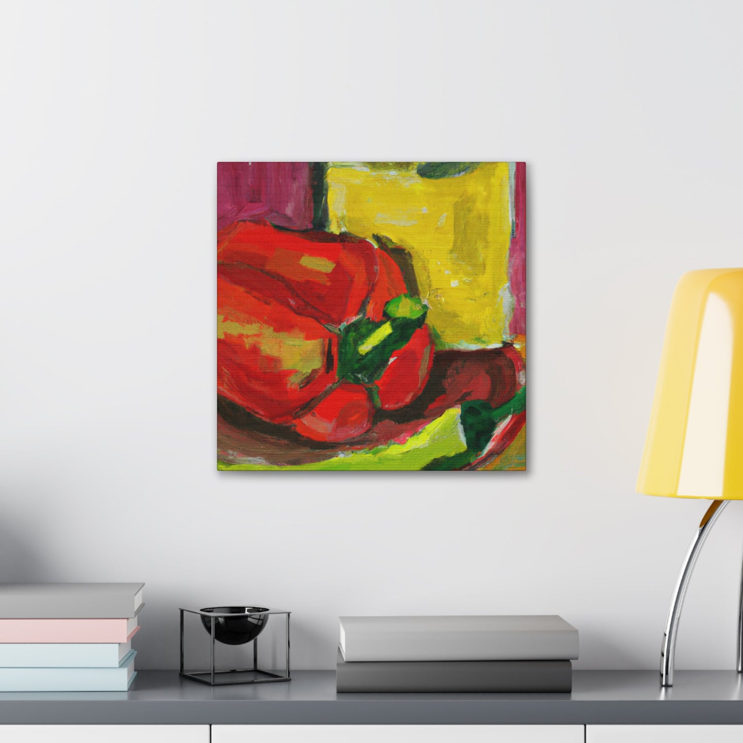 "Cascading Peppers Fauvism" - Canvas