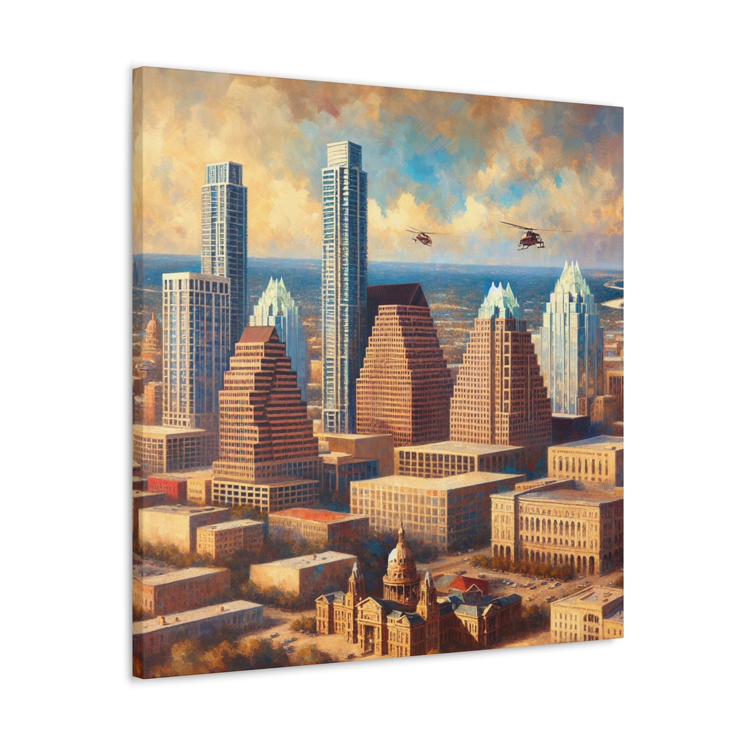 "Vibrant Austin Reverie" - Canvas