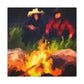 Campfire Embers Glowing - Canvas