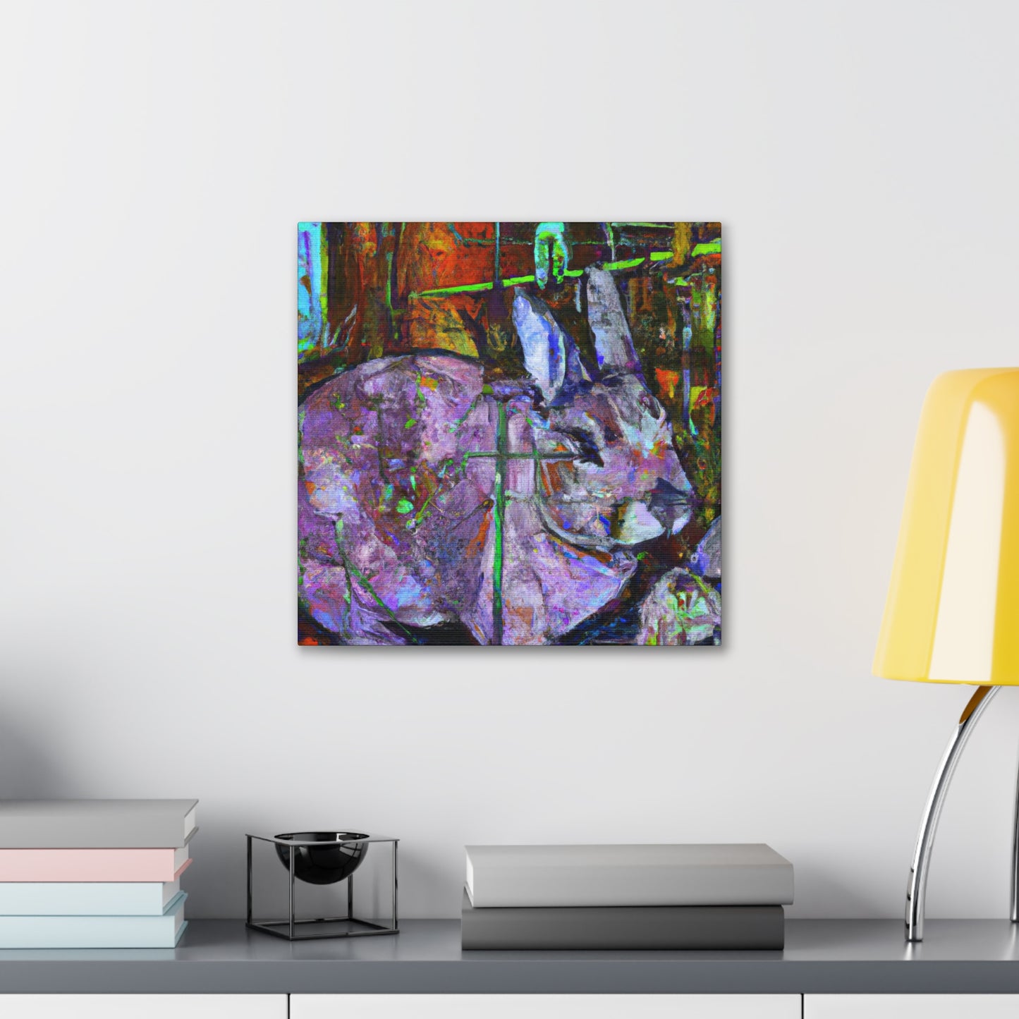 "Rabbit in Impressionism" - Canvas