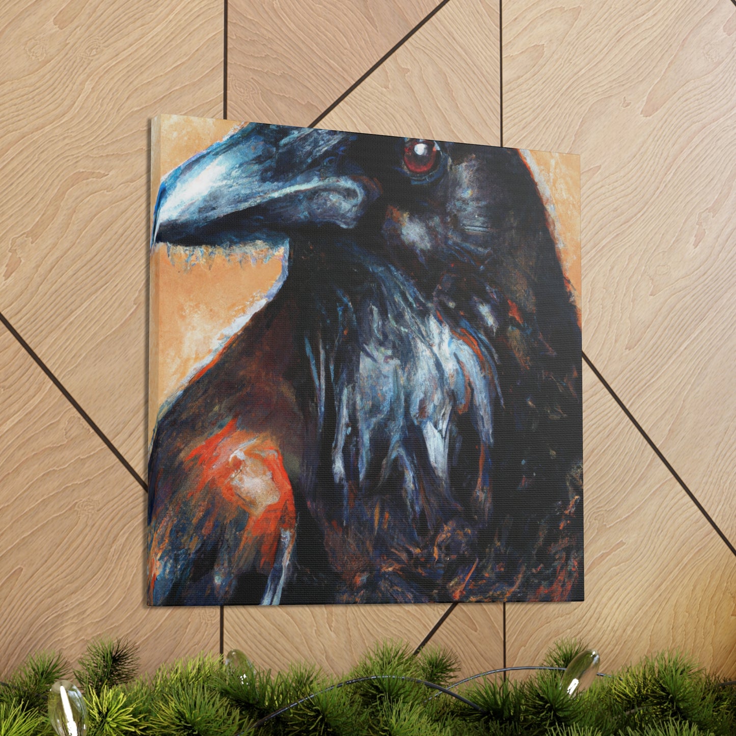 American Crow Realism. - Canvas