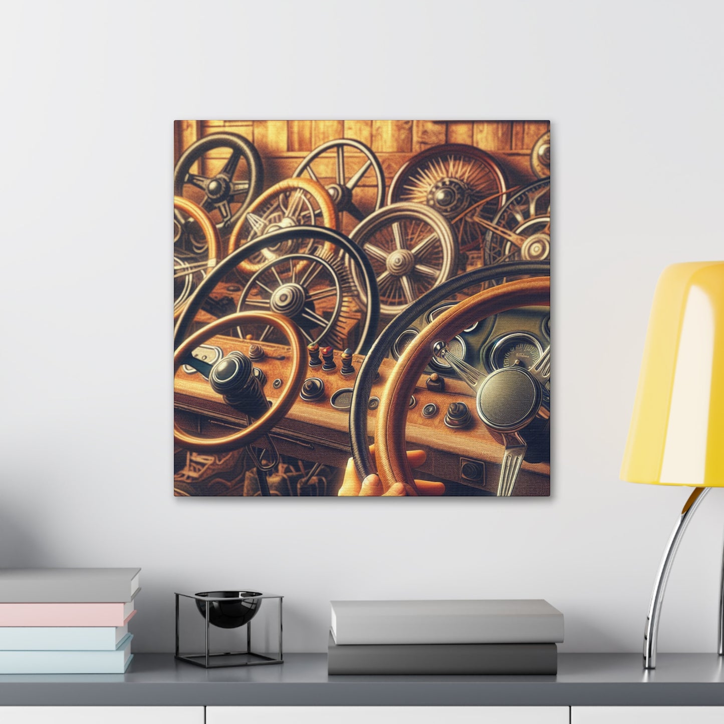 "Wheel Symphony Unveiled" - Canvas