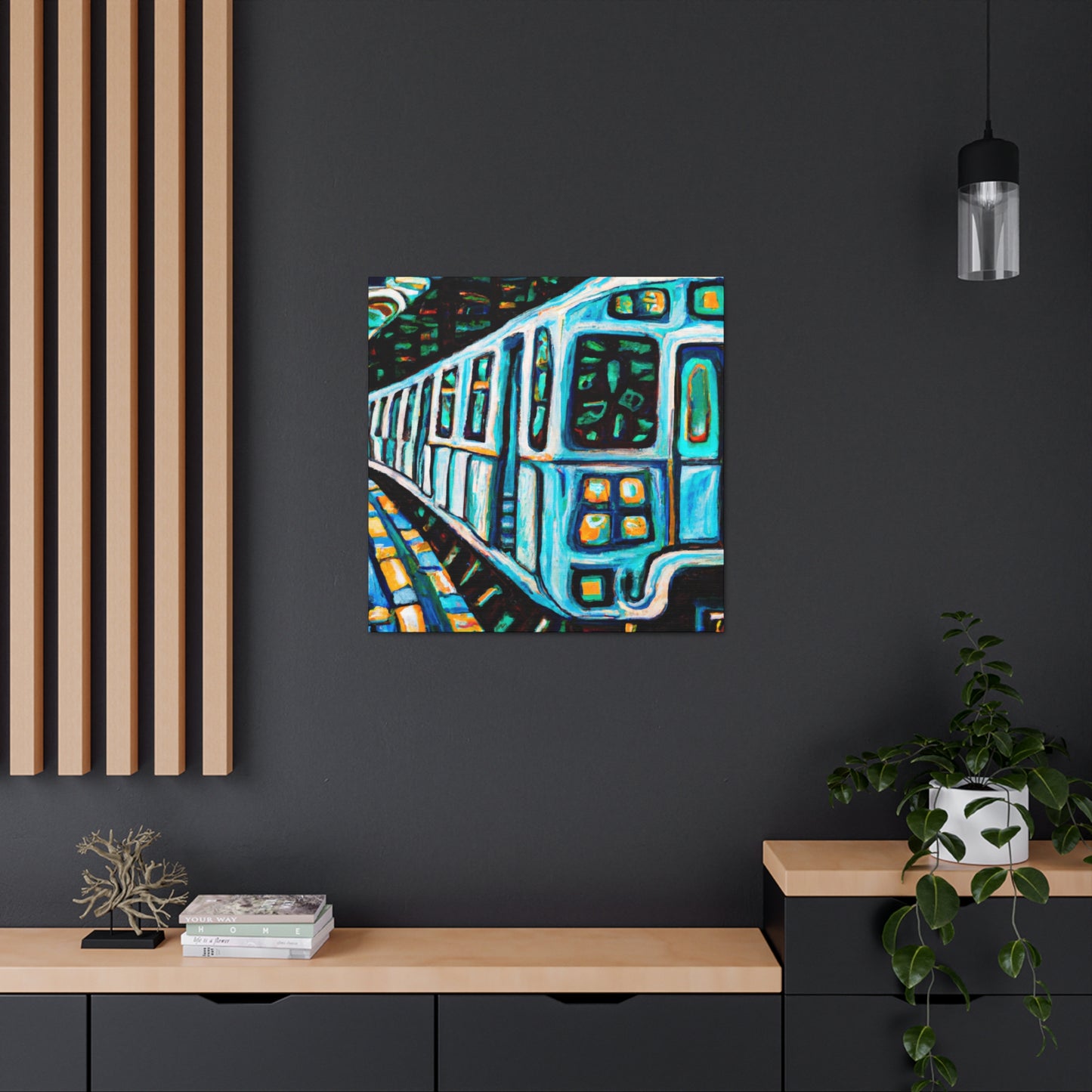 Subway Train Vizionary - Canvas