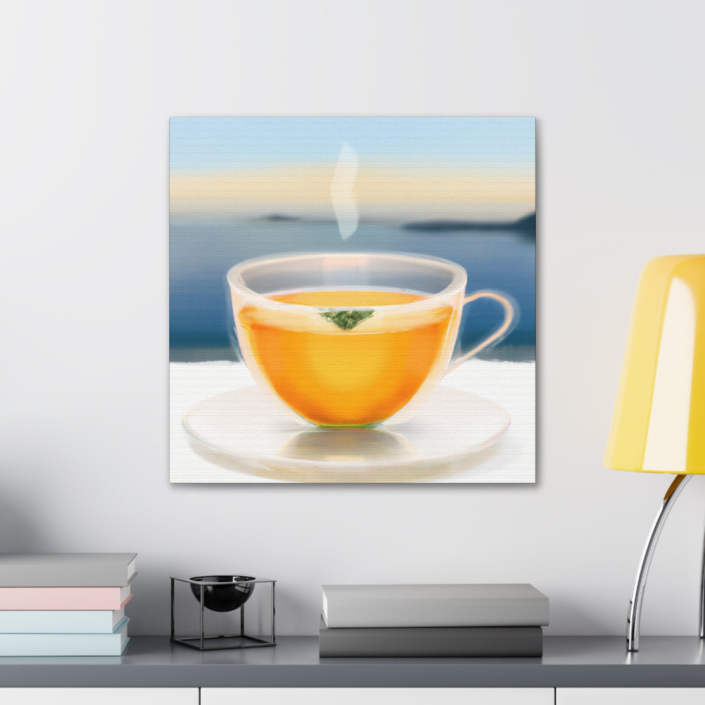 Tea Cups in Reflection - Canvas