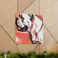 "American Bulldog Watching You" - Canvas