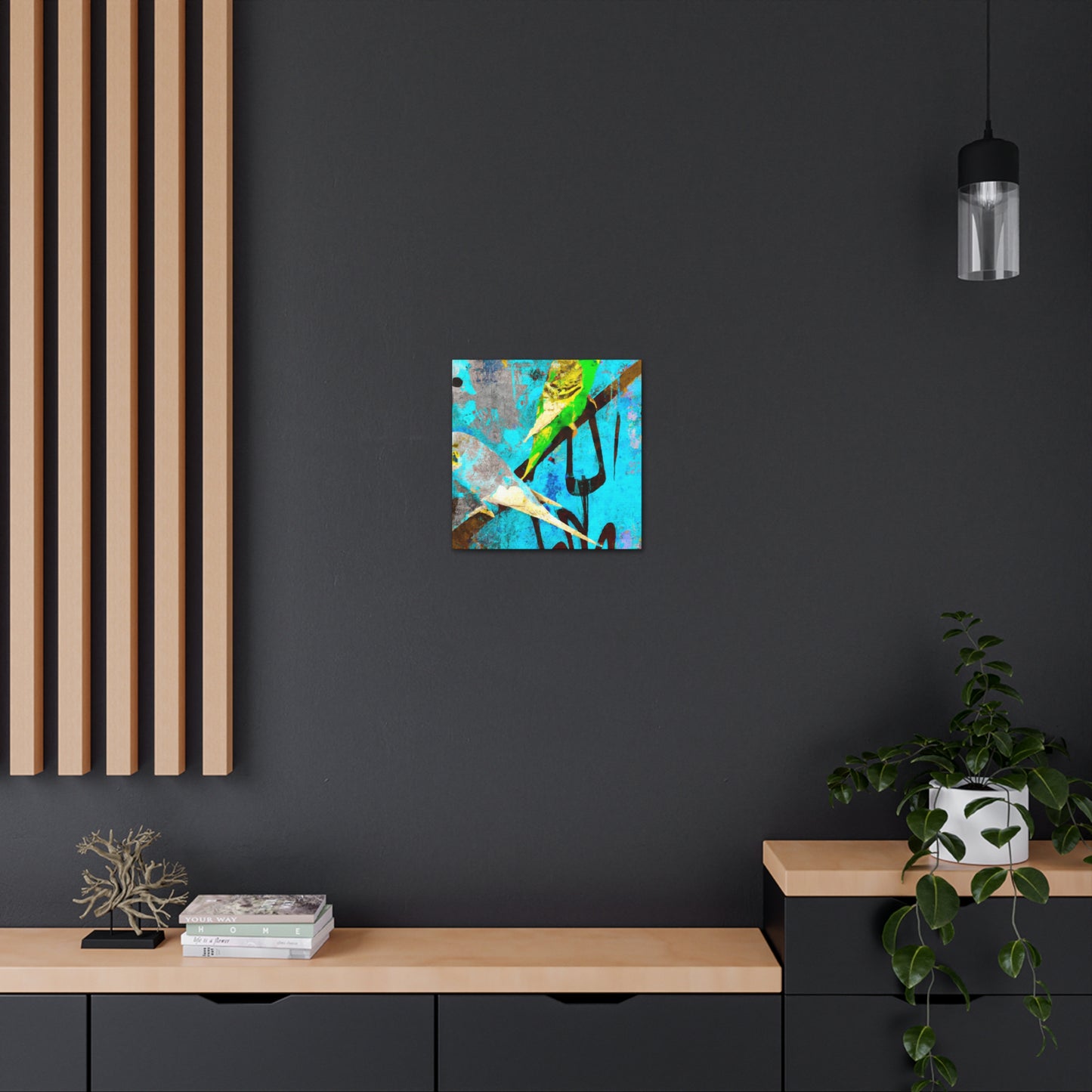 "Parakeets in Flight" - Canvas