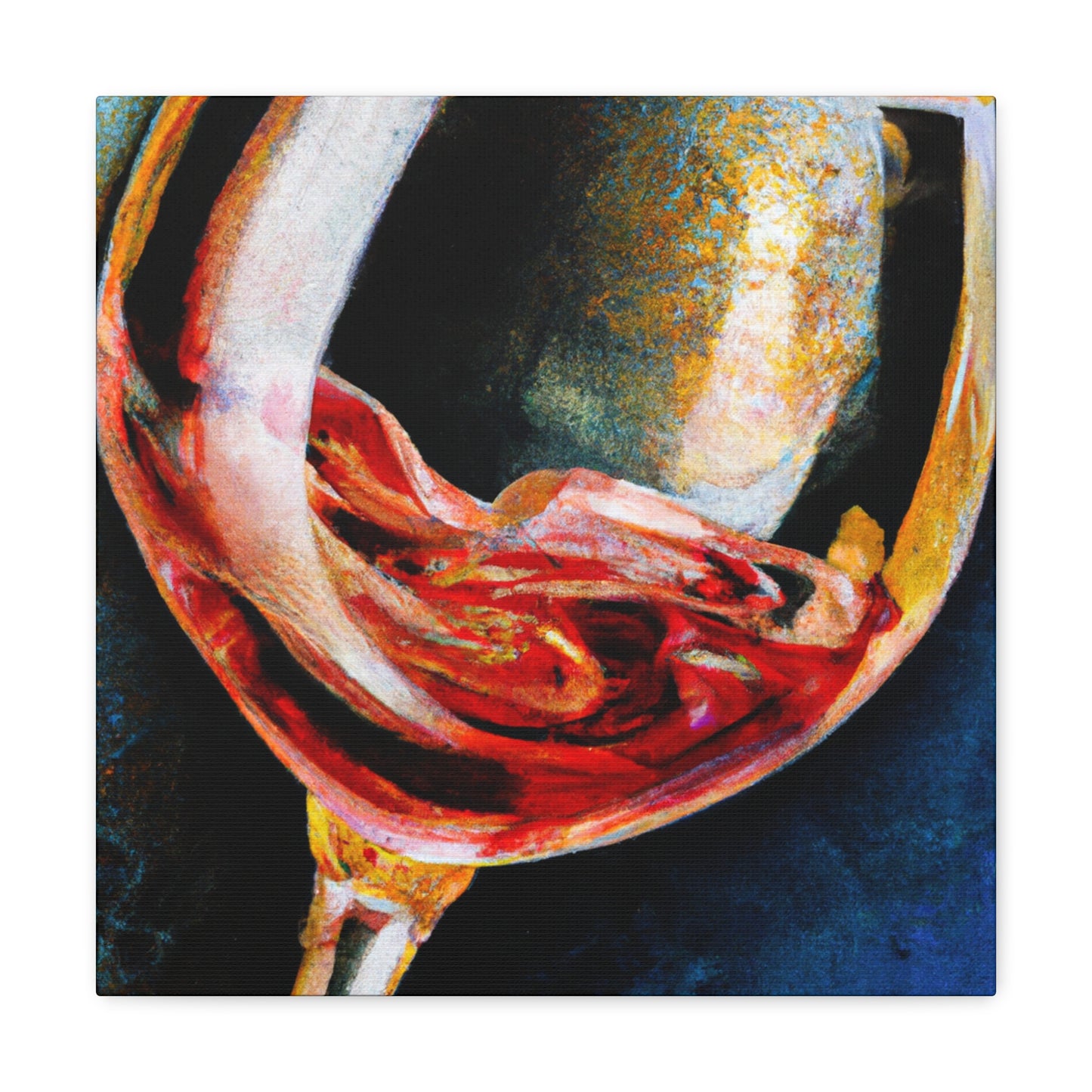 Glass of Fruity Wine - Canvas