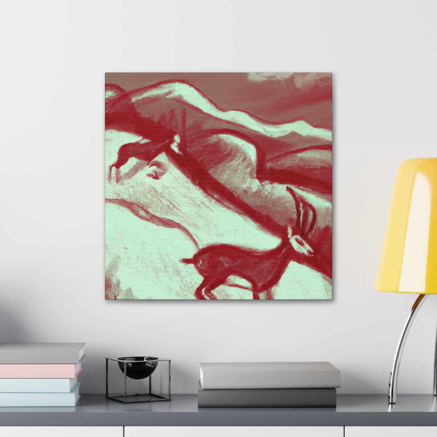 Chamois in the Alps - Canvas