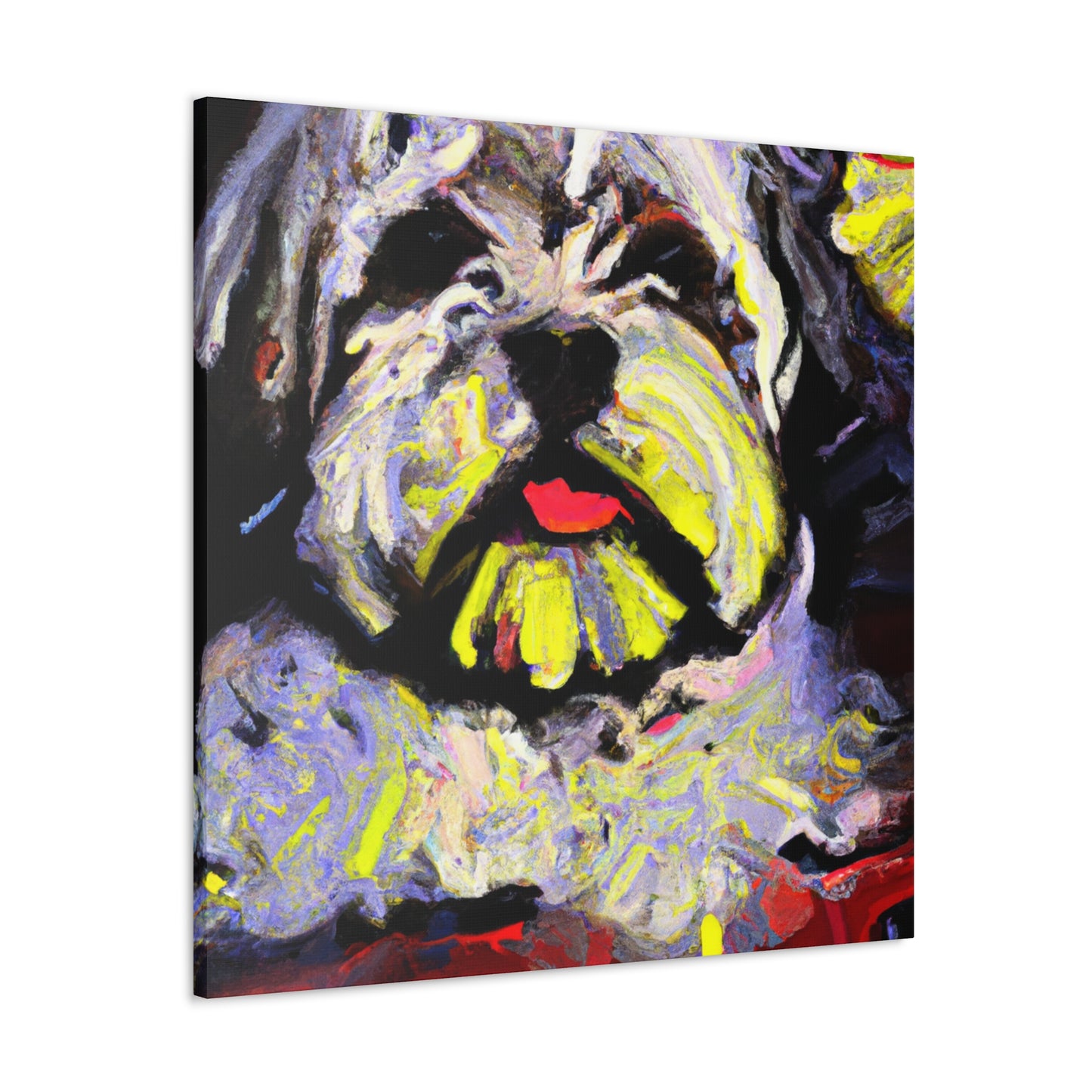 "Shih Tzu Expressionism Art" - Canvas