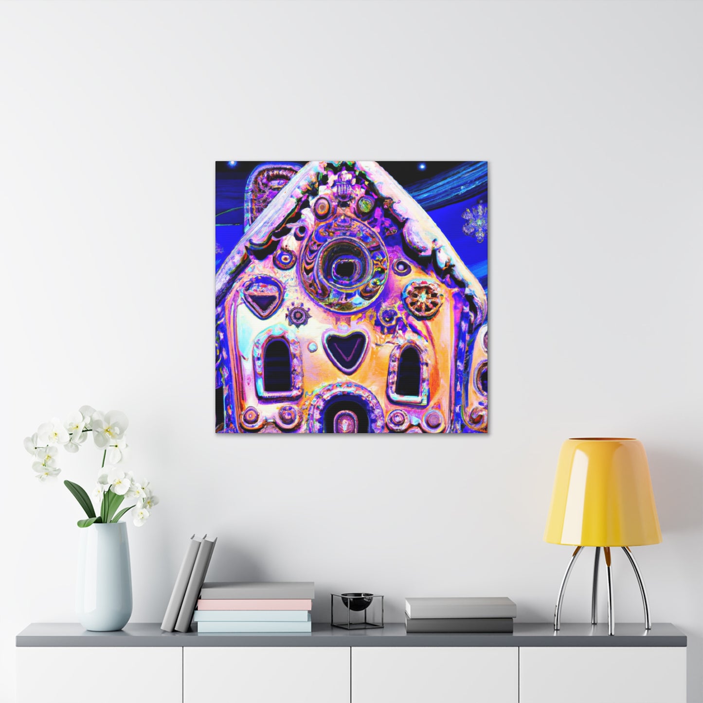 Gingerbread House Idyll - Canvas