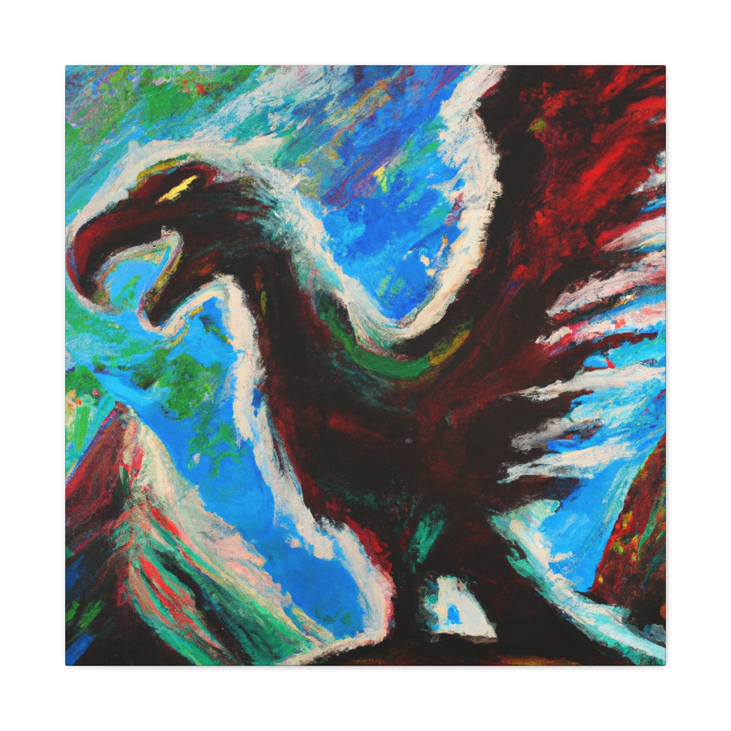 "Condor in Flight Below" - Canvas